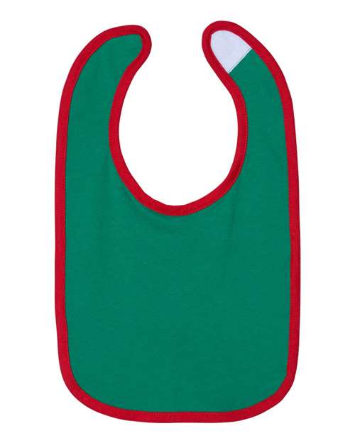 Rabbit Skins 1004 Infant Contrast Trim Premium Jersey Bib