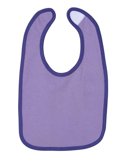 Rabbit Skins 1004 Infant Contrast Trim Premium Jersey Bib