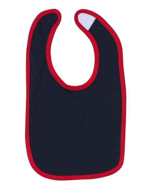 Rabbit Skins 1004 Infant Contrast Trim Premium Jersey Bib