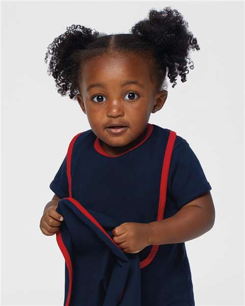 Rabbit Skins 1004 Infant Contrast Trim Premium Jersey Bib