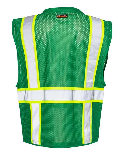 Kishigo B100-111 Unisex EV Series® Enhanced Visibility Multi-Pocket Mesh Vest