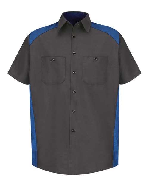 Red Kap SP28T Men's Tall Short Sleeve Motorsports Shirt