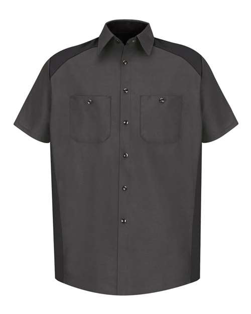 Red Kap SP28T Men's Tall Short Sleeve Motorsports Shirt