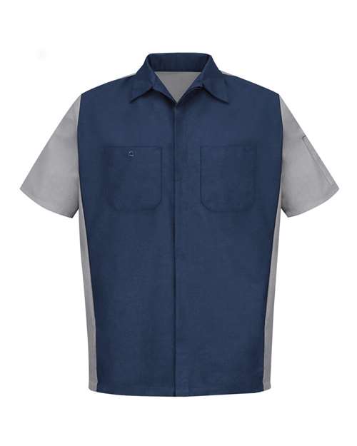 Red Kap SY20T Men's Tall Short Sleeve Automotive Crew Shirt