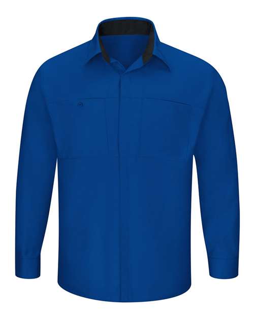 Red Kap SY32 Men's Performance Plus Long Sleeve Shirt with OilBlok Technology