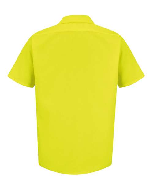 Red Kap SS24T Men's Tall Enhanced Visibility Short Sleeve Work Shirt