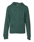 Independent Trading Co. SS4001YZ Youth Midweight Full-Zip Hooded Sweatshirt