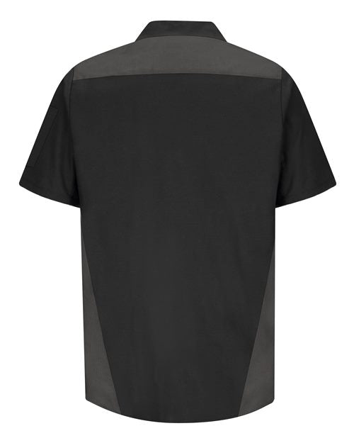 Red Kap SY28 Men's Tri-Color Short Sleeve Shop Shirt