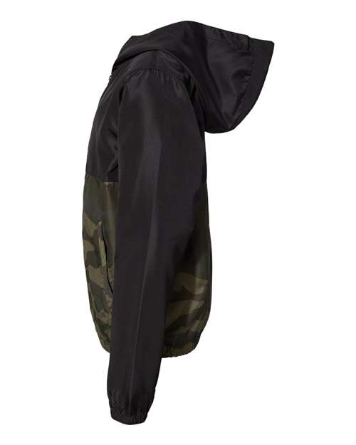 Independent Trading Co. EXP24YWZ Youth Lightweight Windbreaker Full-Zip Jacket