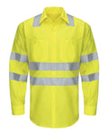 Red Kap SY14 Men's Enhanced & Hi-Visibility Long Sleeve Work Shirt