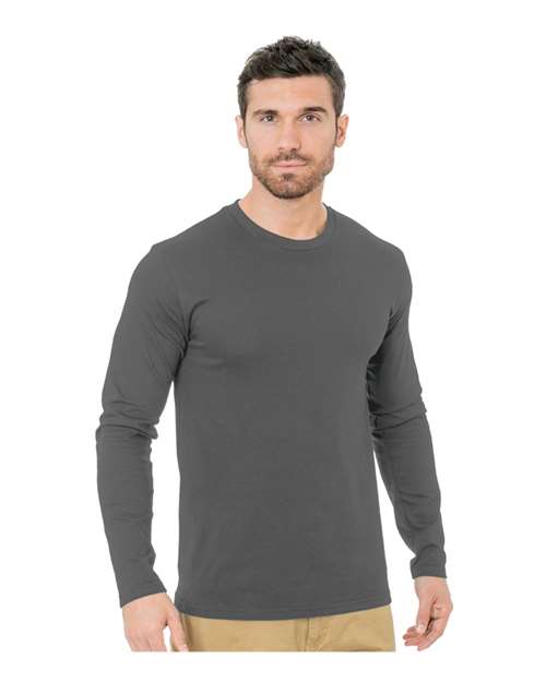 Bayside 9550 Unisex Fine Jersey Long Sleeve T-Shirt