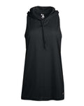 Badger 4111 Women's B-Core Racerback Hooded Tank Top