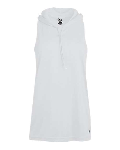 Badger 4111 Women's B-Core Racerback Hooded Tank Top