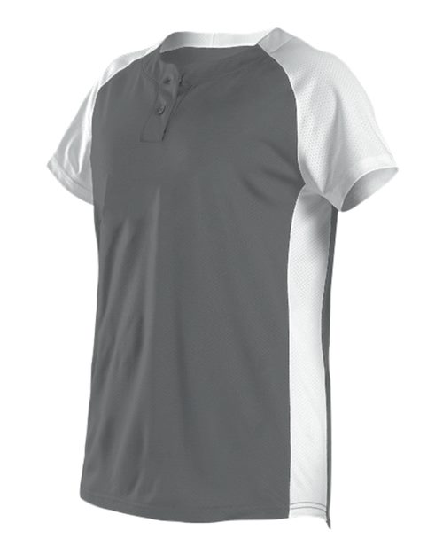 Alleson Athletic 522PDWG Girls' Two Button Fastpitch Jersey
