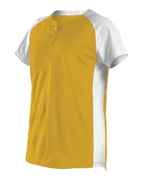Alleson Athletic 522PDWG Girls' Two Button Fastpitch Jersey