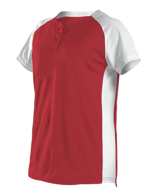 Alleson Athletic 522PDWG Girls' Two Button Fastpitch Jersey