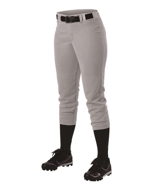Alleson Athletic 605PBWY Girls' Fastpitch Softball Pants with Belt Loops