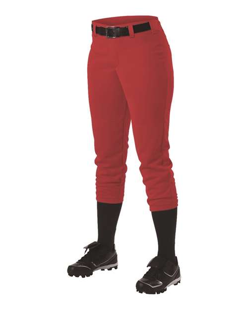 Alleson Athletic 605PBWY Girls' Fastpitch Softball Pants with Belt Loops