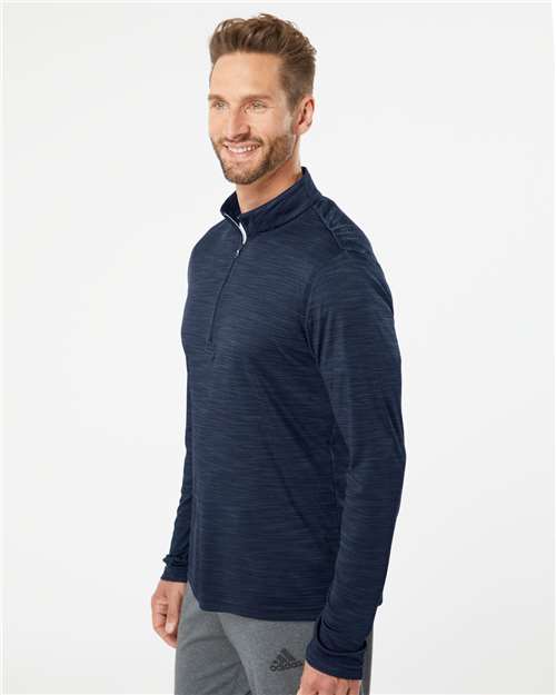 Adidas A475 Men's Lightweight Mélange Quarter-Zip Pullover
