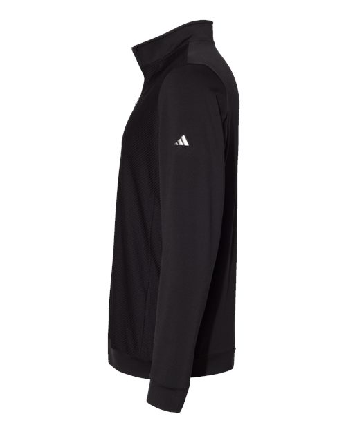 Adidas A295 Men's Textured Quarter-Zip Pullover