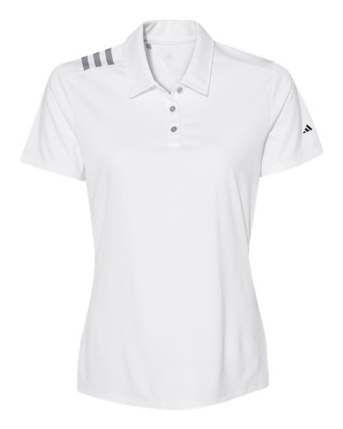 Adidas A325 Women's 3-Stripes Shoulder Polo