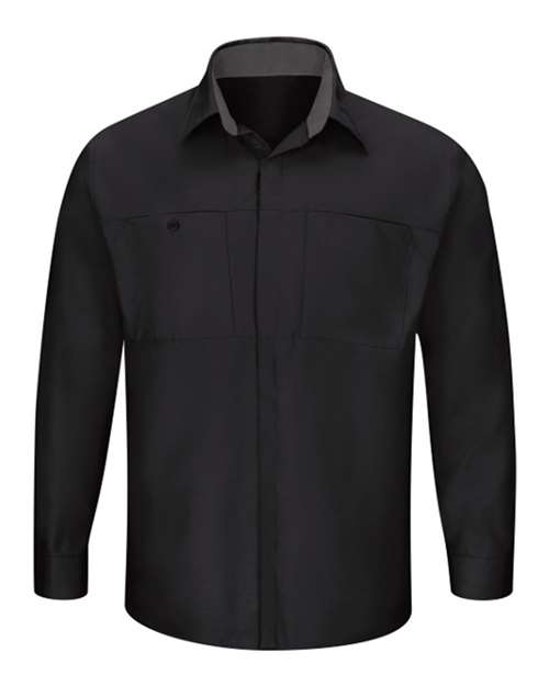 Red Kap SY32 Men's Performance Plus Long Sleeve Shirt with OilBlok Technology