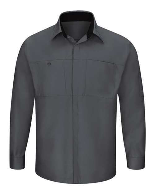 Red Kap SY32 Men's Performance Plus Long Sleeve Shirt with OilBlok Technology