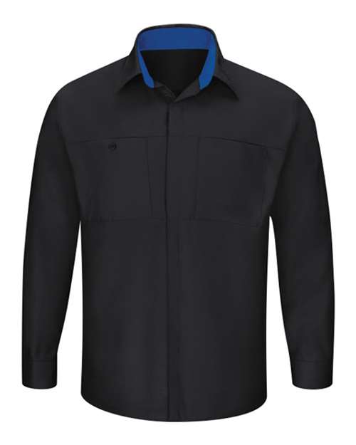 Red Kap SY32 Men's Performance Plus Long Sleeve Shirt with OilBlok Technology
