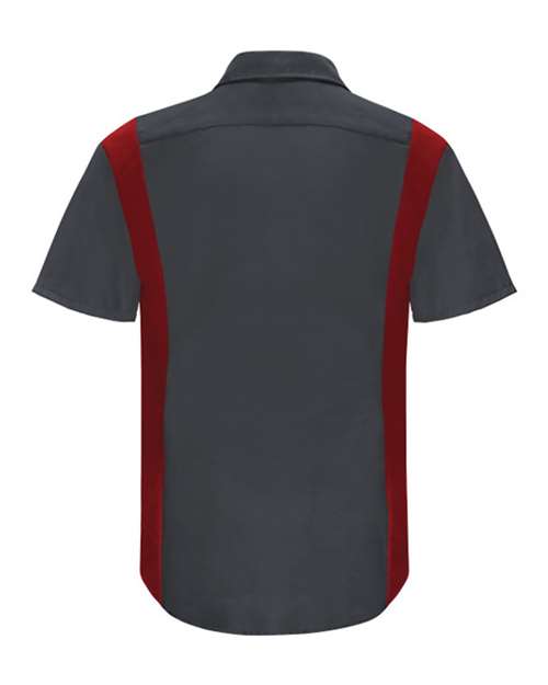 Red Kap SY42T Men's Tall Performance Plus Short Sleeve Shirt with Oilblok Technology