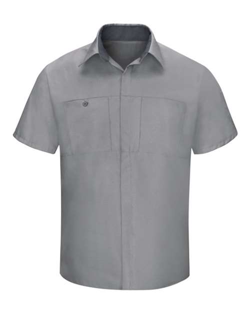 Red Kap SY42T Men's Tall Performance Plus Short Sleeve Shirt with Oilblok Technology