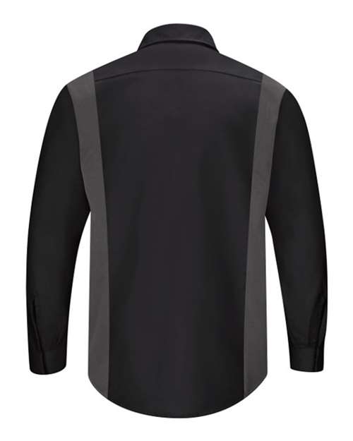 Red Kap SY32T Men's Tall Performance Plus Long Sleeve Shirt with OilBlok Technology