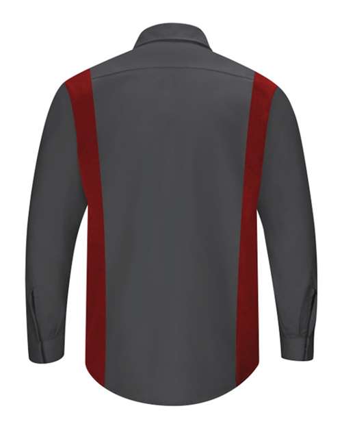 Red Kap SY32T Men's Tall Performance Plus Long Sleeve Shirt with OilBlok Technology