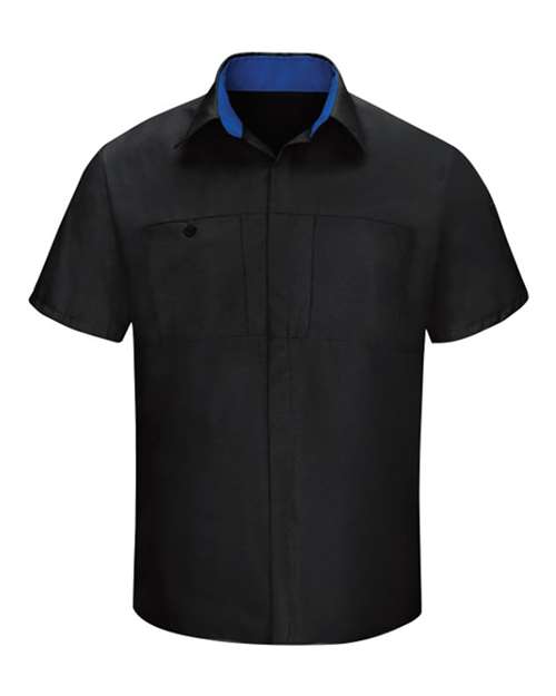 Red Kap SY42 Men's Performance Plus Short Sleeve Shirt With Oilblok Technology