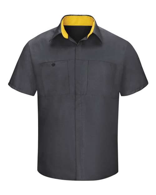 Red Kap SY42T Men's Tall Performance Plus Short Sleeve Shirt with Oilblok Technology