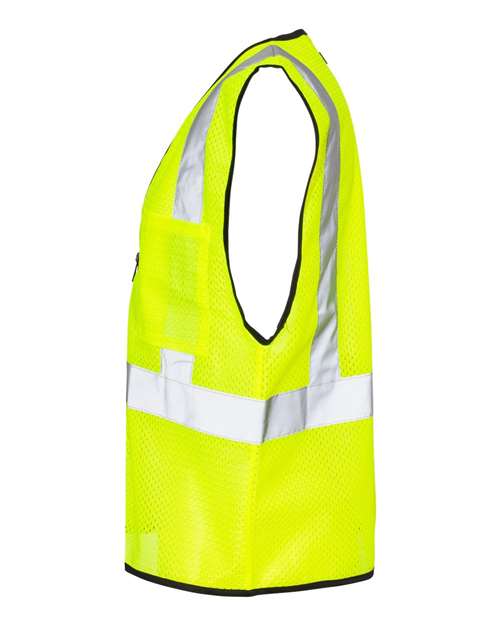 Kishigo 1537-1538 Unisex Double-Pocket Zippered Economy Class 2 Vest