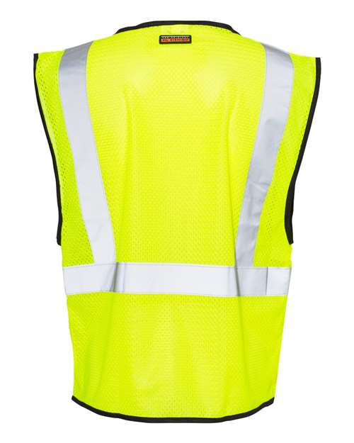 Kishigo 1547-1548 Unisex Zippered Mesh Economy Class 2 Vest