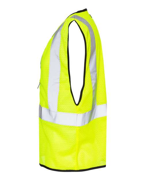 Kishigo 1547-1548 Unisex Zippered Mesh Economy Class 2 Vest