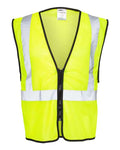 Kishigo 1547-1548 Unisex Zippered Mesh Economy Class 2 Vest
