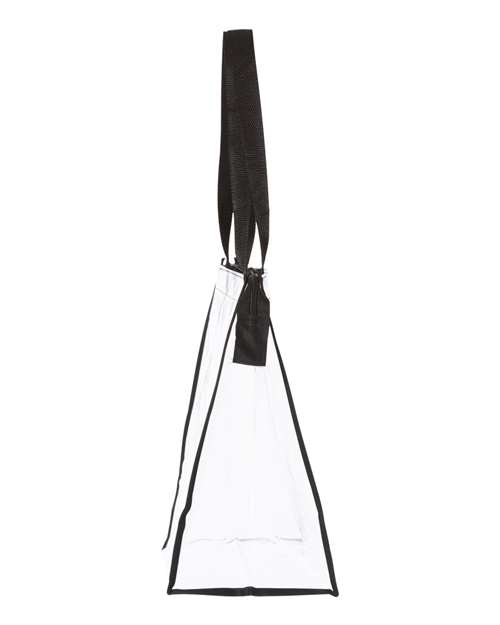 OAD OAD5006 OAD Clear Zippered Tote with Full Gusset