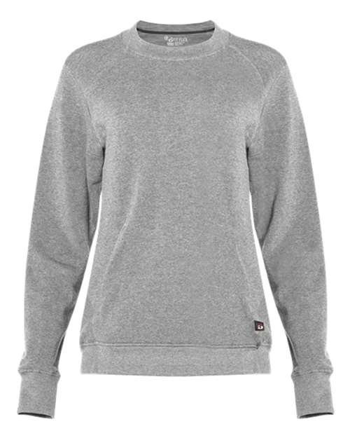 Badger 1041 Women's FitFlex French Terry Crewneck Sweatshirt