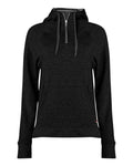 Badger 1051 Women's FitFlex French Terry Quarter-Zip Hooded Pullover