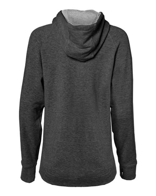 Badger 1051 Women's FitFlex French Terry Quarter-Zip Hooded Pullover