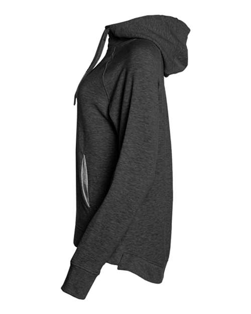 Badger 1051 Women's FitFlex French Terry Quarter-Zip Hooded Pullover
