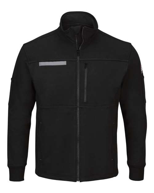 Bulwark SEZ2 Men's Zip Front Fleece Jacket-Cotton /Spandex Blend