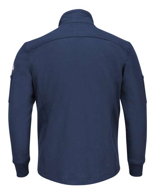 Bulwark SEZ2 Men's Zip Front Fleece Jacket-Cotton /Spandex Blend