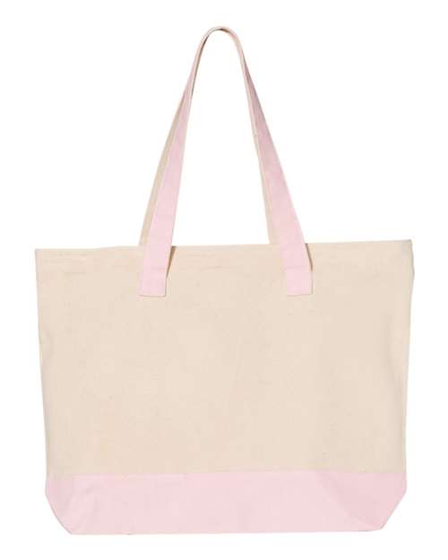 Q-Tees Q1300 19L Zippered Tote
