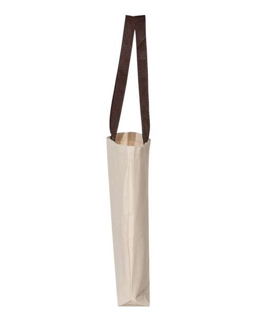 Q-Tees Q4400 11L Canvas Tote with Contrast-Color Handles