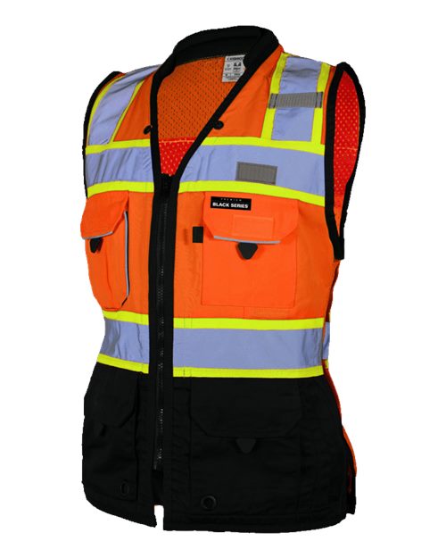 Kishigo S5021-5022 Women's Premium Black Series® Heavy Duty Surveyors Vest