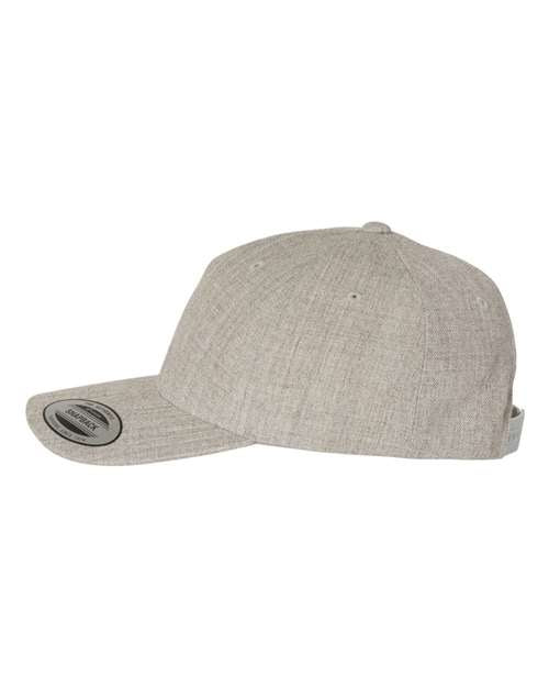 YP Classics 5789M Premium Five-Panel Curved Bill Snapback Cap