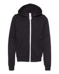 BELLA + CANVAS 3739Y Youth Sponge Fleece Full-Zip Hoodie Sweatshirt